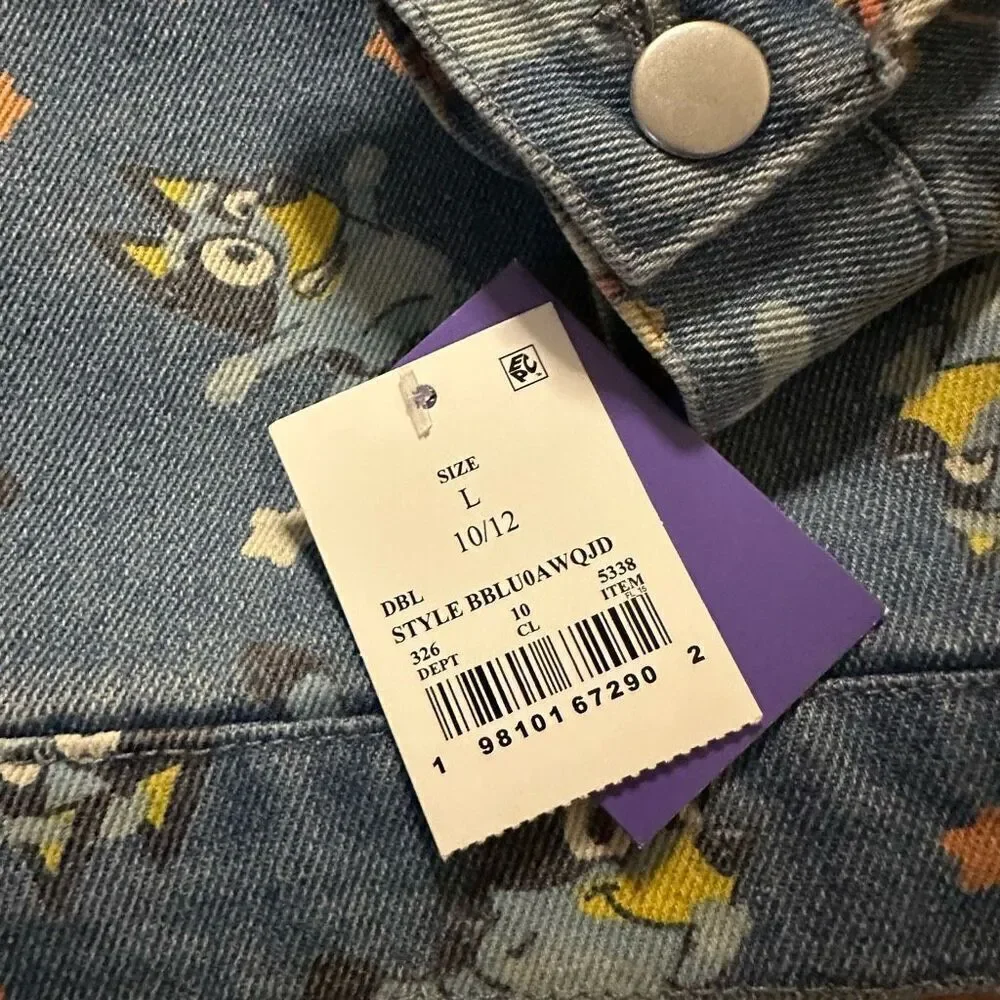 NWT Bluey big girl Denim jacket large 10/12